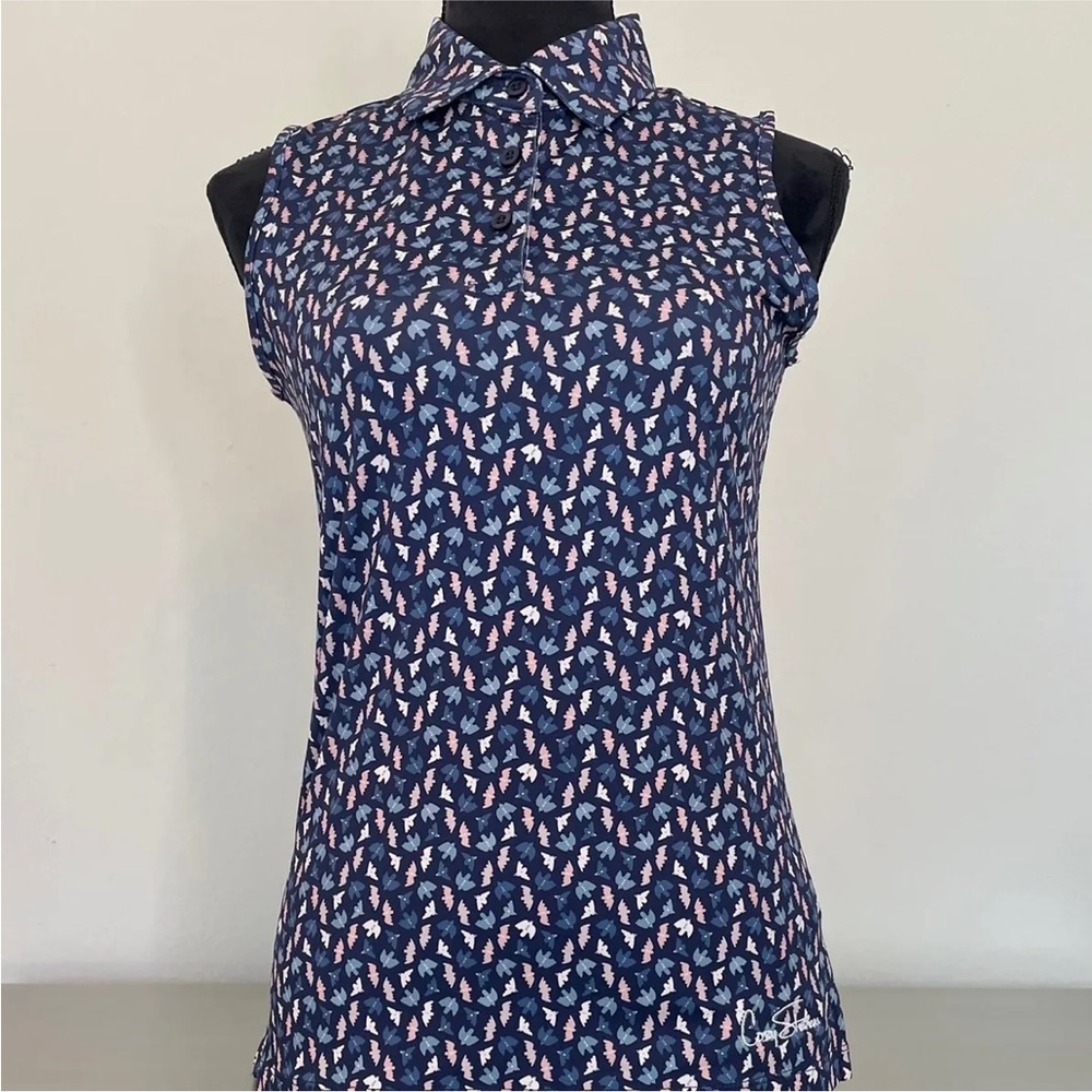 CS Ladies Sleeveless Birdies Print Polo